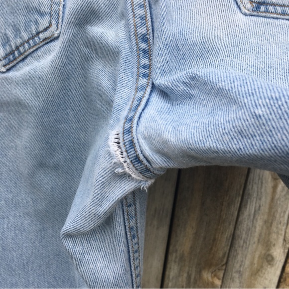 Levi’s Vintage 90’s 550 Relaxed Fit Orange Tag Jean Blue 34 - Picture 13 of 16